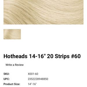 HotHeads Original Tape-In Hair Extensions 14-16”